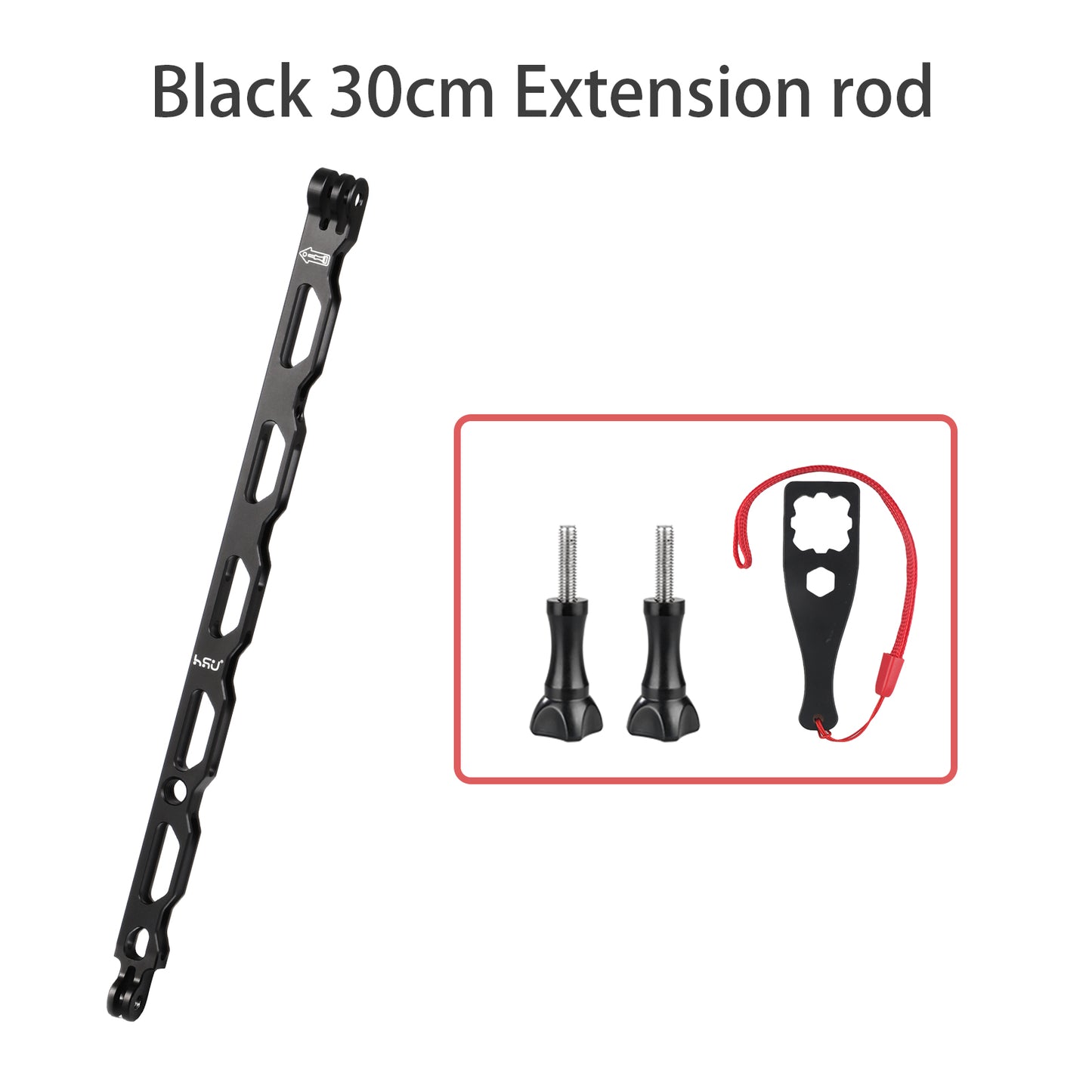 HSU Aluminum Alloy Helmet Extension Arm for GoPro/Insta360