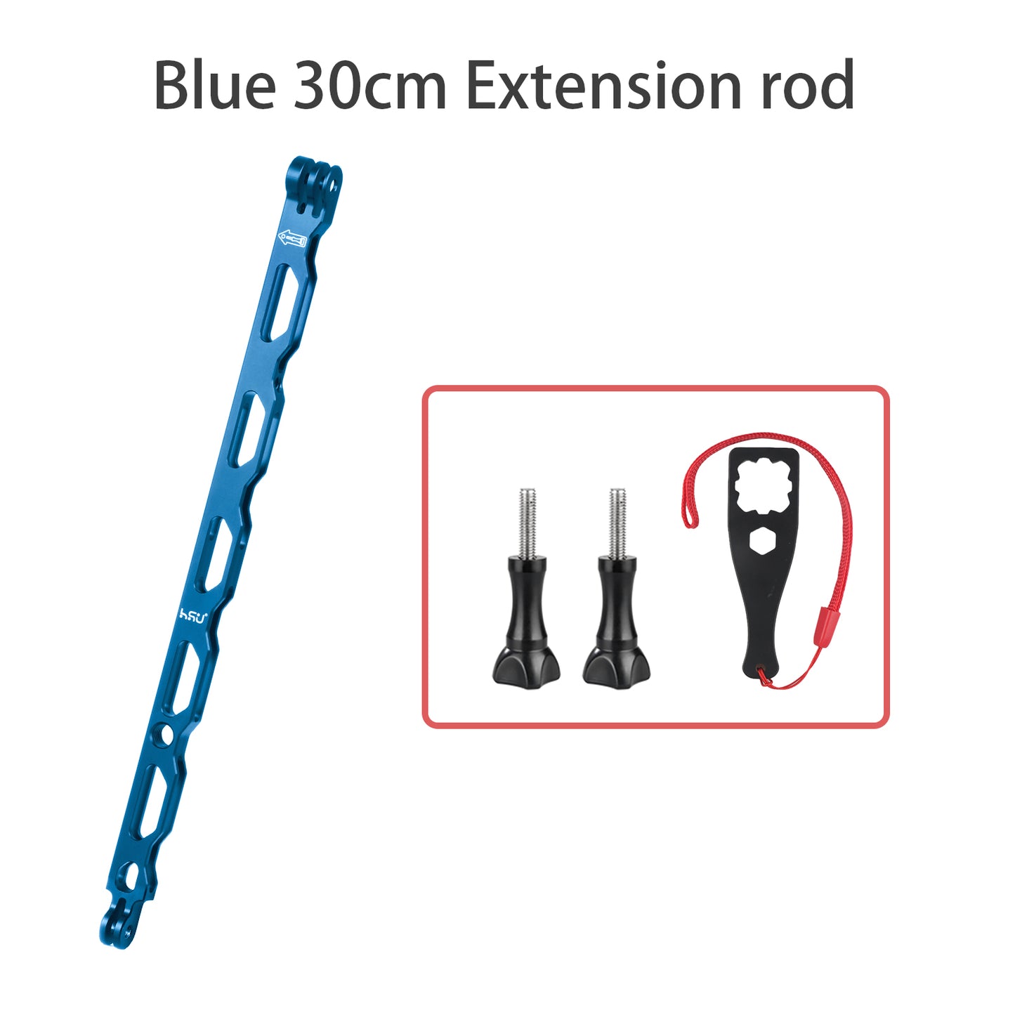 HSU Aluminum Alloy Helmet Extension Arm for GoPro/Insta360