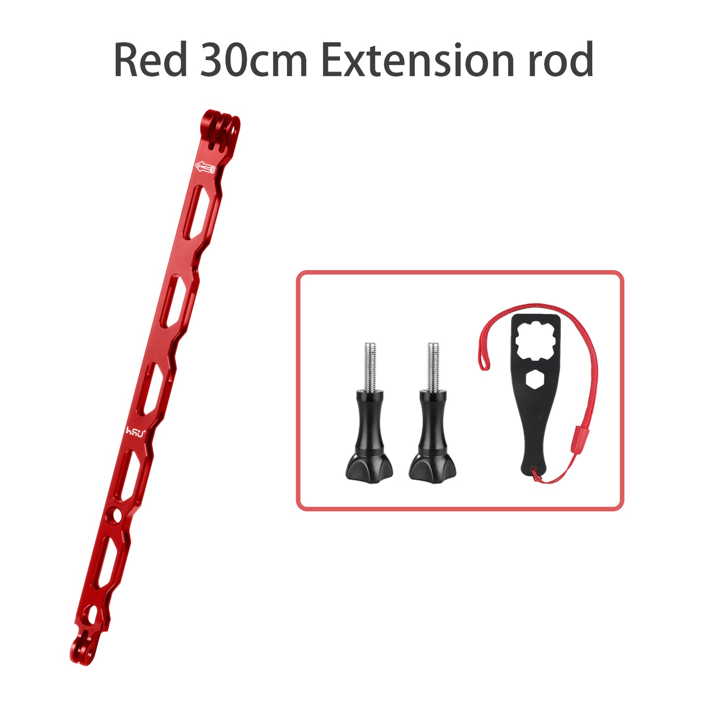 HSU Aluminum Alloy Helmet Extension Arm for GoPro/Insta360