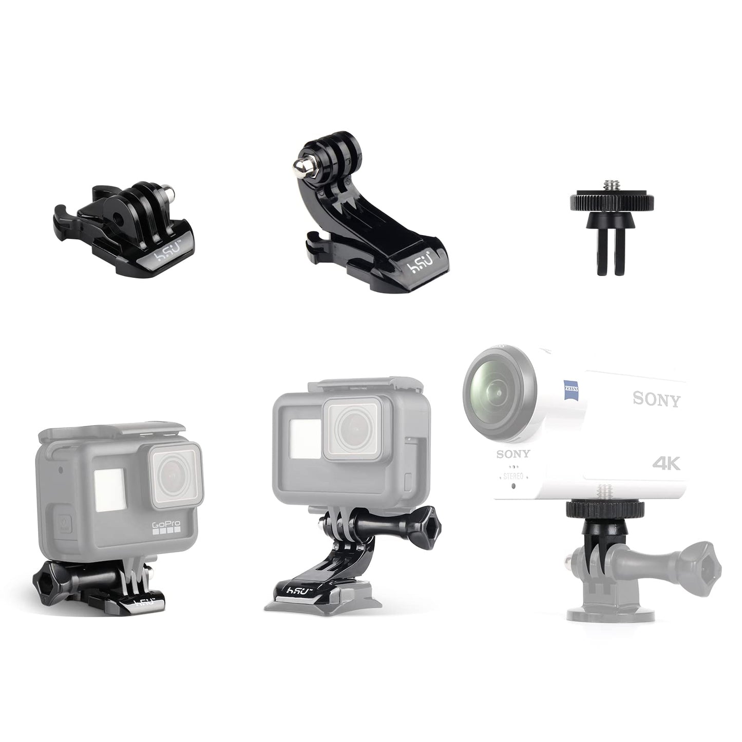 HSU Basic Adapter Grab Bag for GoPro (13Pcs)