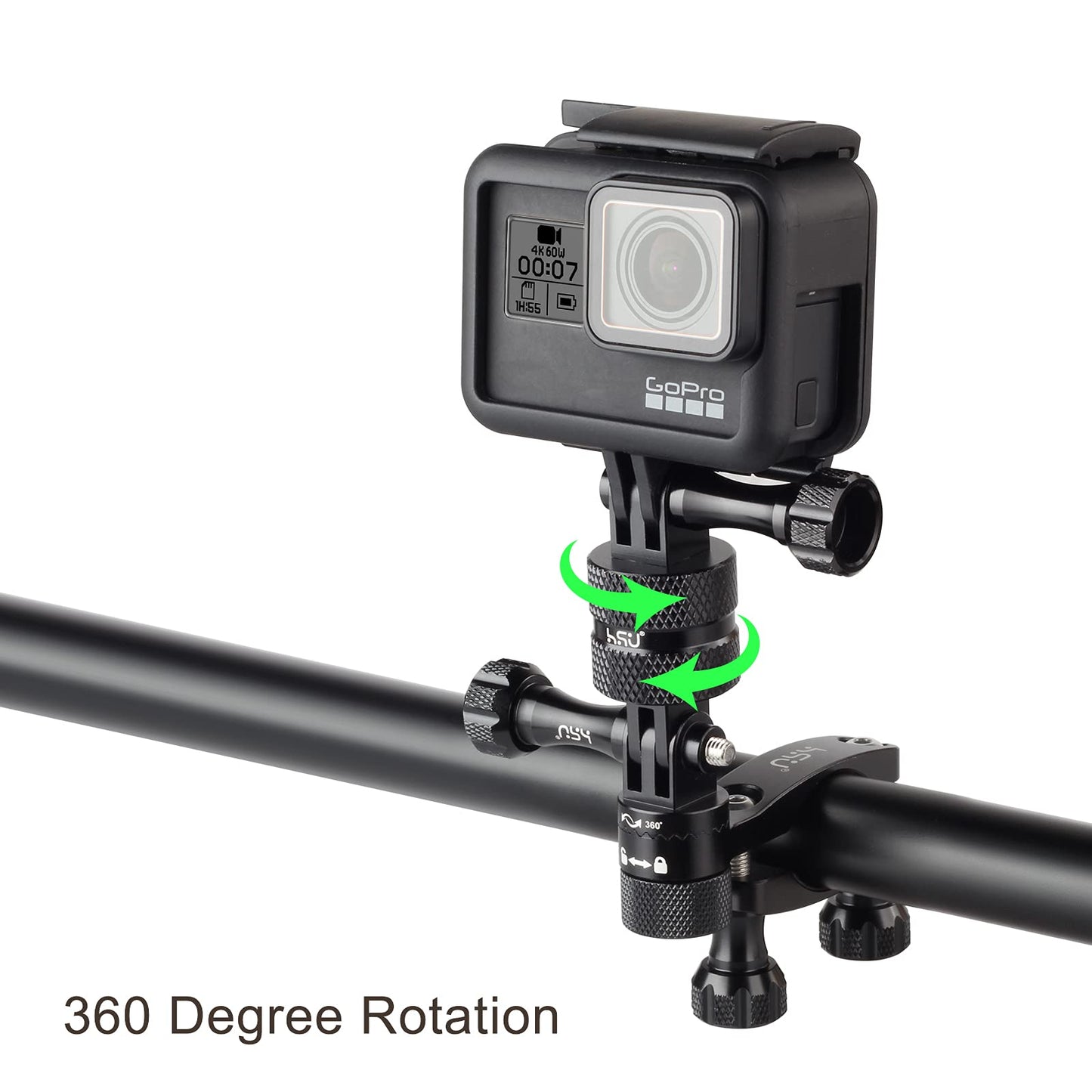 HSU 360 Degree Rotation Aluminum Mount Tripod Adapter