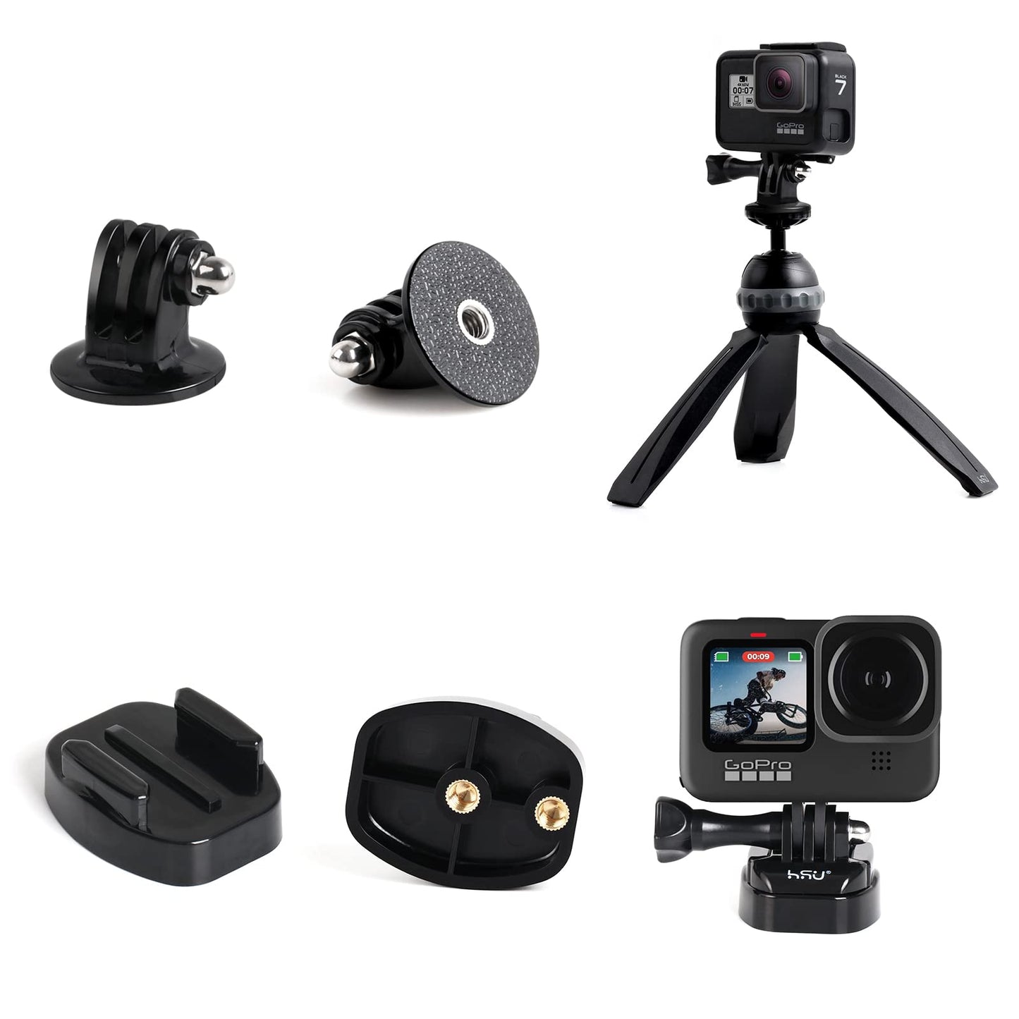 HSU Basic Adapter Grab Bag for GoPro (13Pcs)