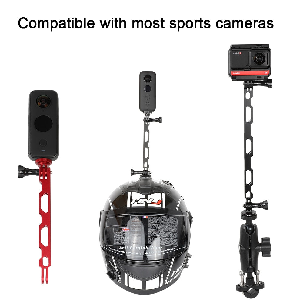 HSU Aluminum Alloy Helmet Extension Arm for GoPro/Insta360