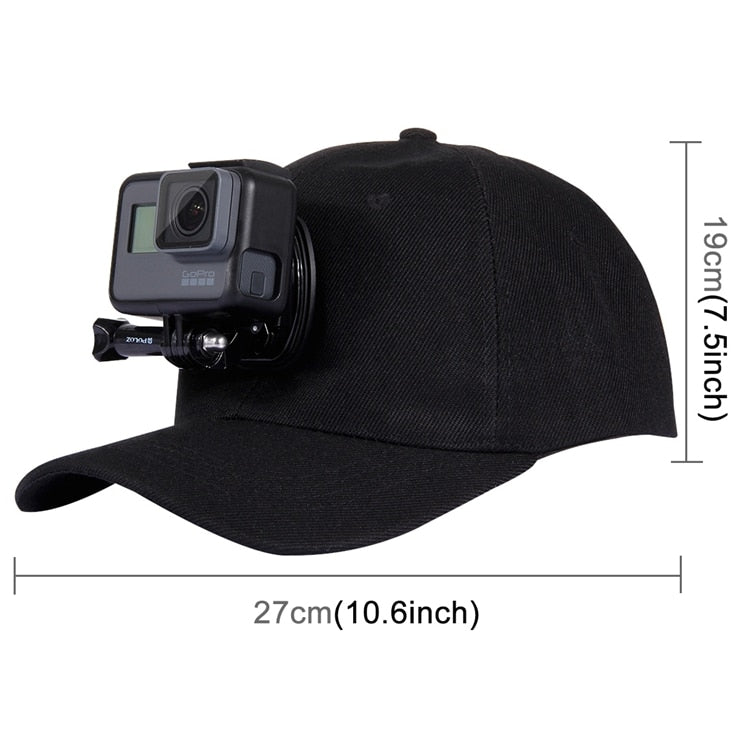 GoPro Canvas Baseball Hat Cap W/ J-Hook Buckle
