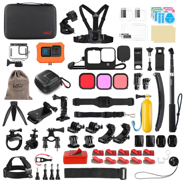 Kit d'accessoires universels pour caméra d'action GoPro Hero 12 11 10 9 8 7