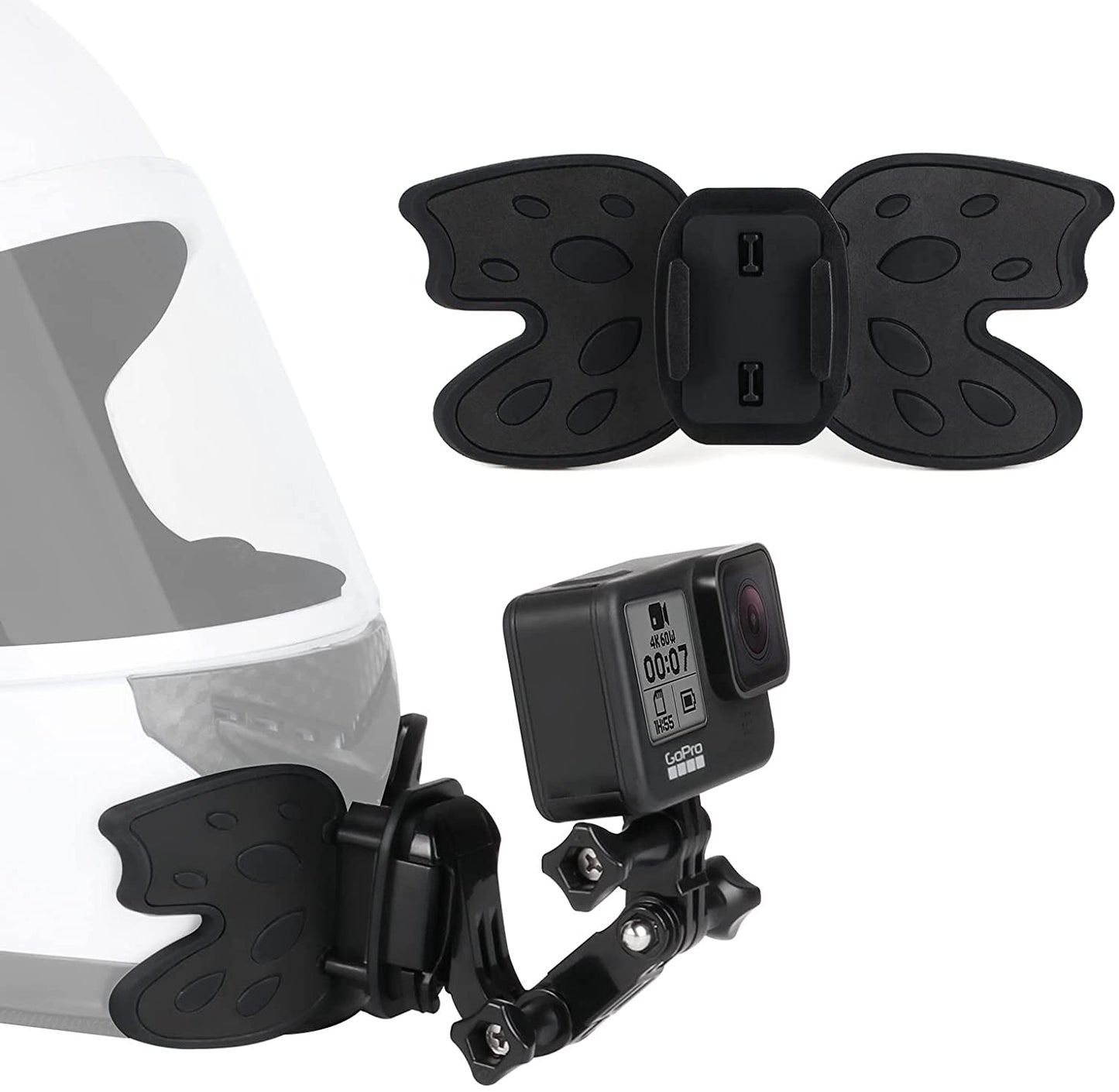 HSU Motorcycle Helmet Chin Sticky Mount for GoPro/Action Camera