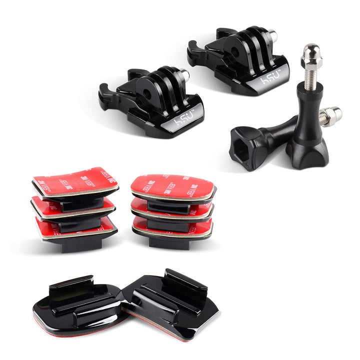 HSU Basic Adhesive Mounts & Quick Release Buckle for GoPro/Action Cameras