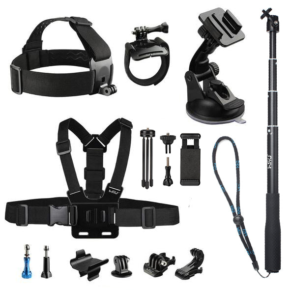 HSU 13-in-1 GoPro Body Mount Accessories Kit – HSUSHOP