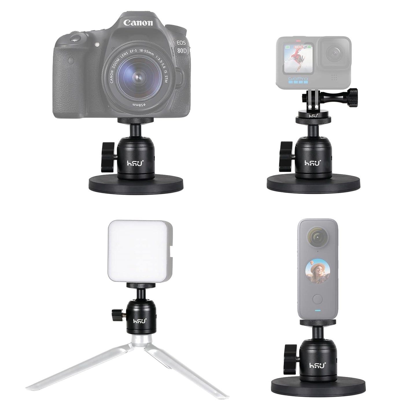 HSU Magnetic Camera Mount for GoPro/Insta360/ DJI Osmo Action