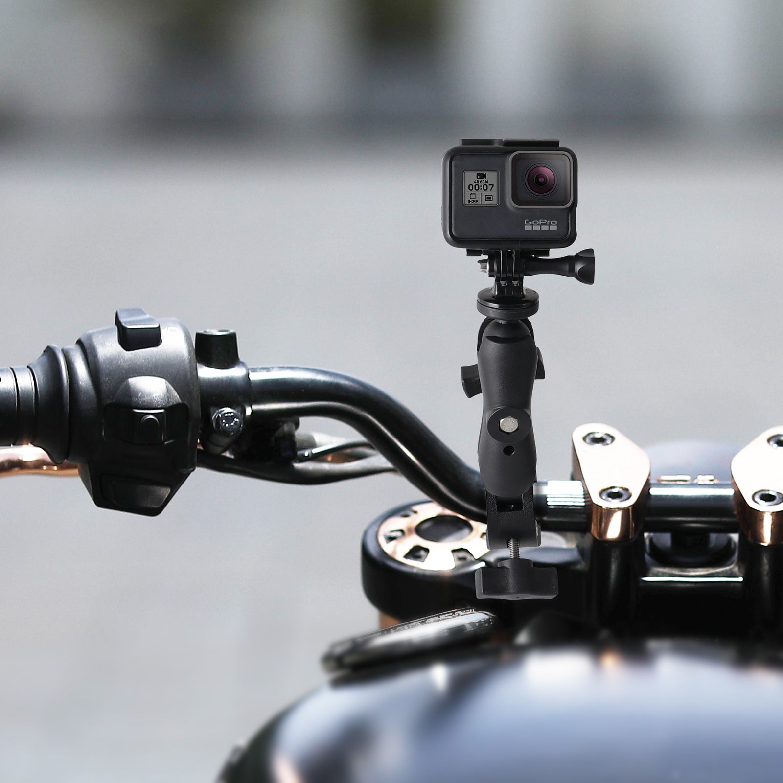 HSU Motorcycle Mount Bundle Kit for GoPro/Action Cameras