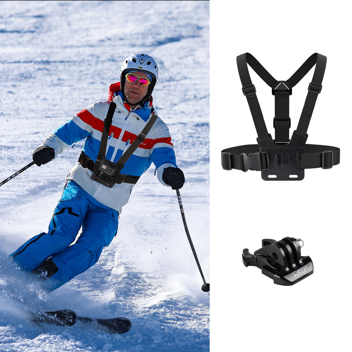 HSU Skiing Bundle Accessory Kit for GoPro/Action Cameras
