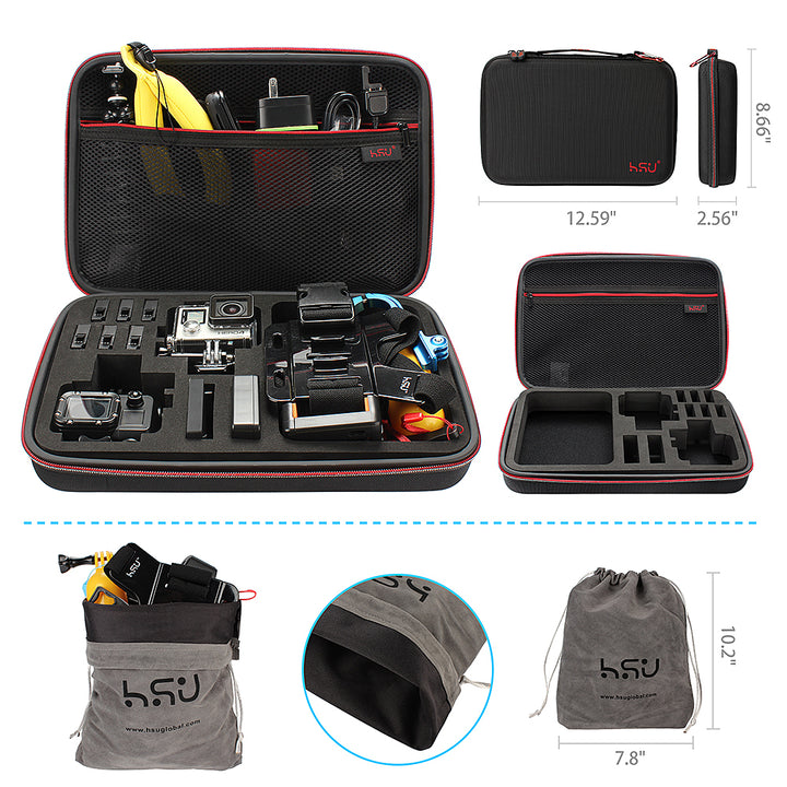 GoPro Hero9 Black Large Case, For GoPro Hero9 Camera, Battery and Other Accessories